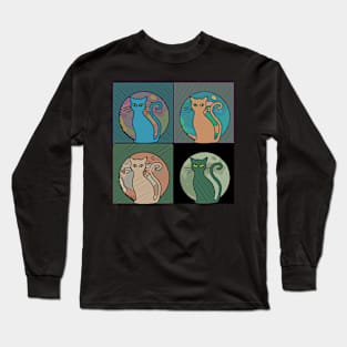 Neon Cats Long Sleeve T-Shirt